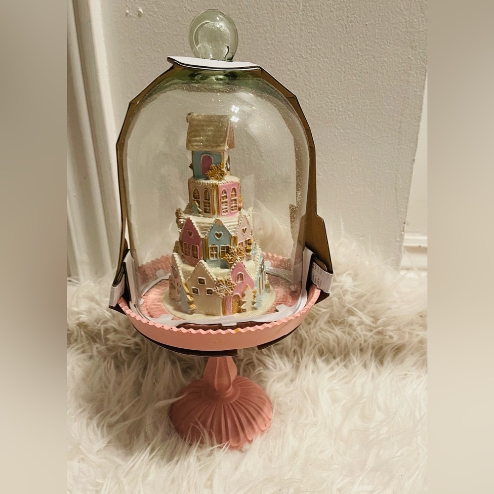 Christmas Gingerbread castle cloche! New!